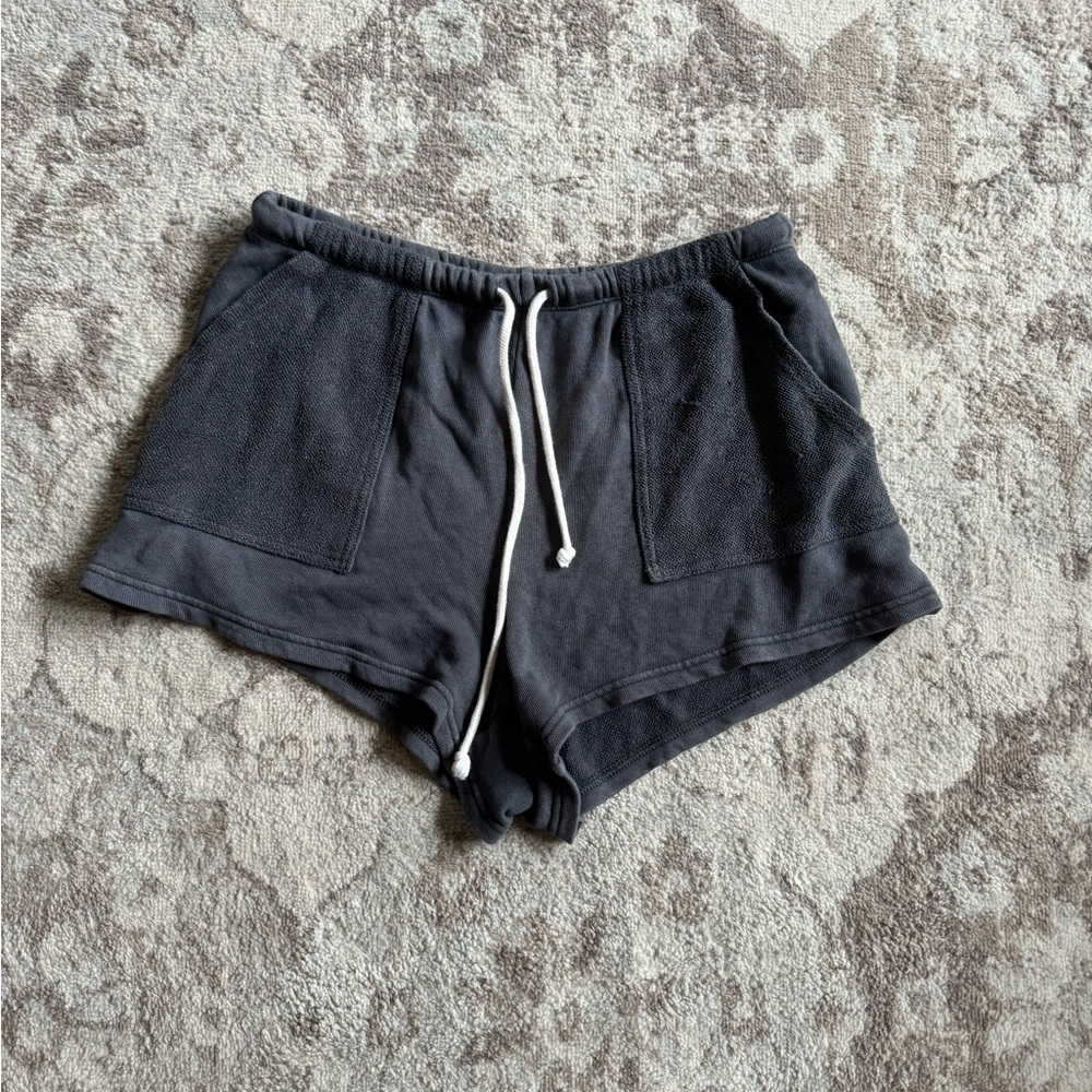 Charcoal grey aerie shorts